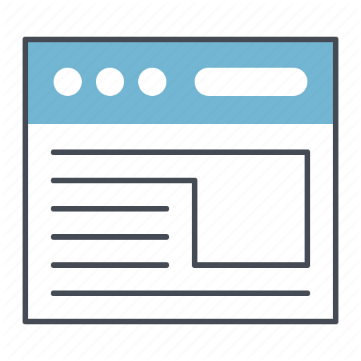 Job, Landing Page, Profile, Webpage, Website, Window, Work Icon