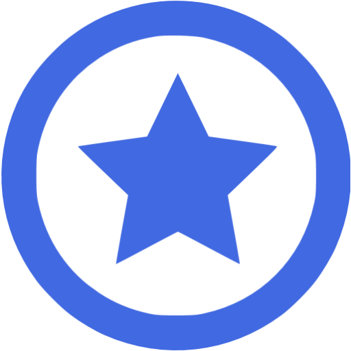 Royal Blue Star Icon