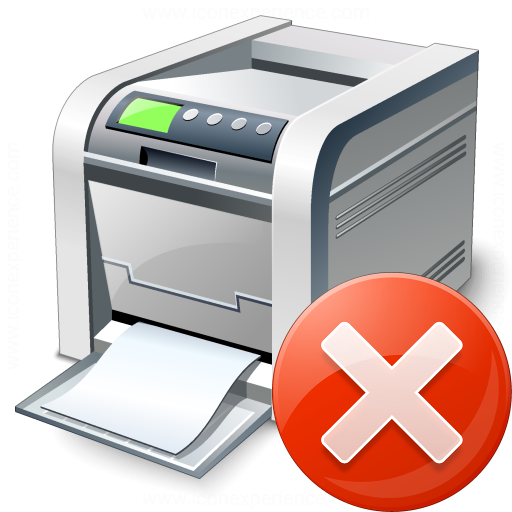 Iconexperience V Collection Printer Error Icon