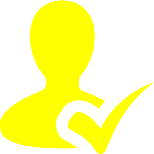 Yellow Checked User Icon