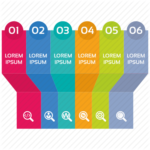 Infographic, Seo Icons, Seo Pack, Seo Services, Steps Icon