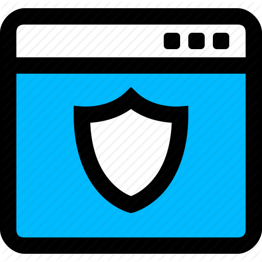 Browser, Protected, Secure, Shield Icon