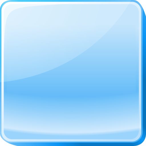 Light Blue Button Icon