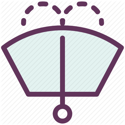Auto, Fluid, Parts, Windscreen, Windshield Icon