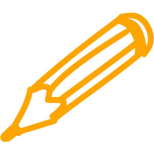 Orange Edit Icon