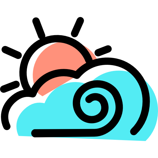 Windy, Weather, Cloud, Sun Icon Free Of Weather Assets Icons