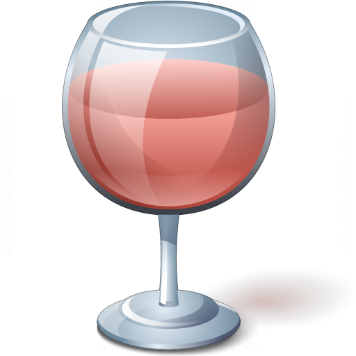 Iconexperience V Collection Wine Rose Glass Icon