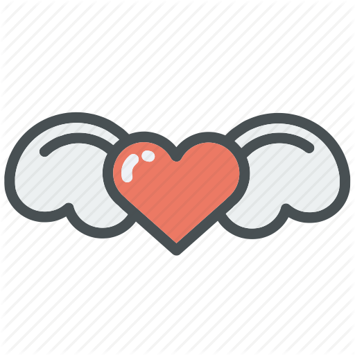Gift, Heart, Hearts, Lock, Love, Valentines, Wings Icon