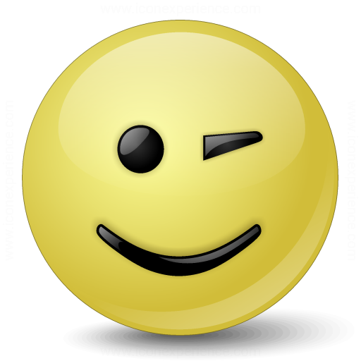 Iconexperience V Collection Emoticon Wink Icon