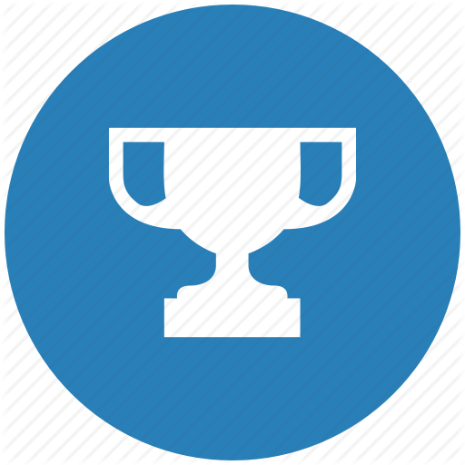 Blue, Champion, Cup, Round, Winner Icon