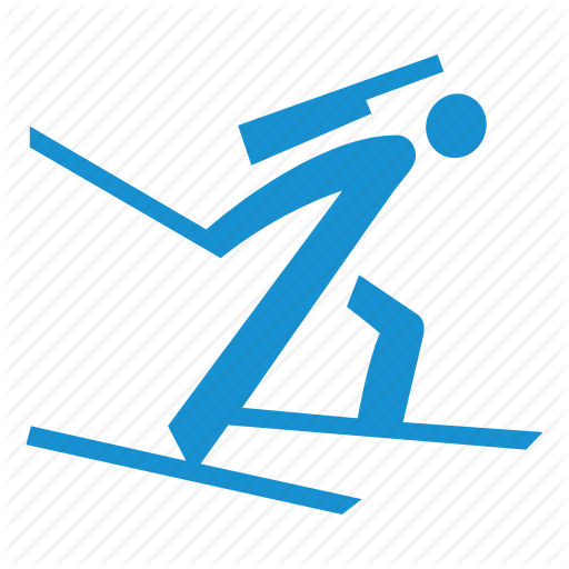 Biathlon, Mass Start, Pursuit, Race, Rifle, Shooting, Skiing Icon