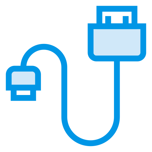 Usb, Cable, Plug, Data, Wire, Cord, Datacable Icon