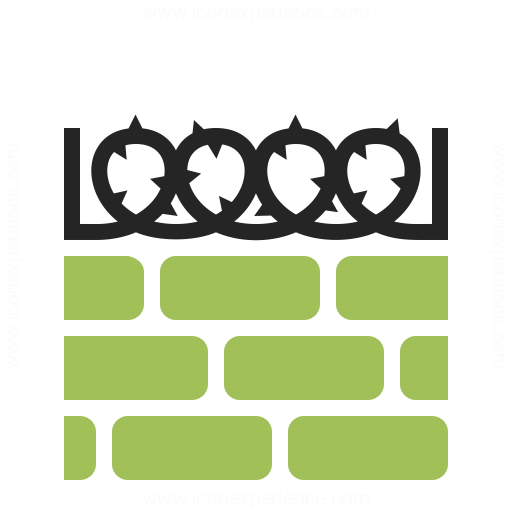 Wall Barbed Wire Icon Iconexperience