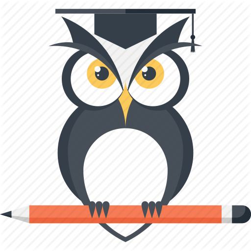 Bird, Education, Intelligence, Knowledge, Owl, School, Wisdom Icon
