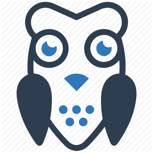 Bird, Owl, Wisdom Icon