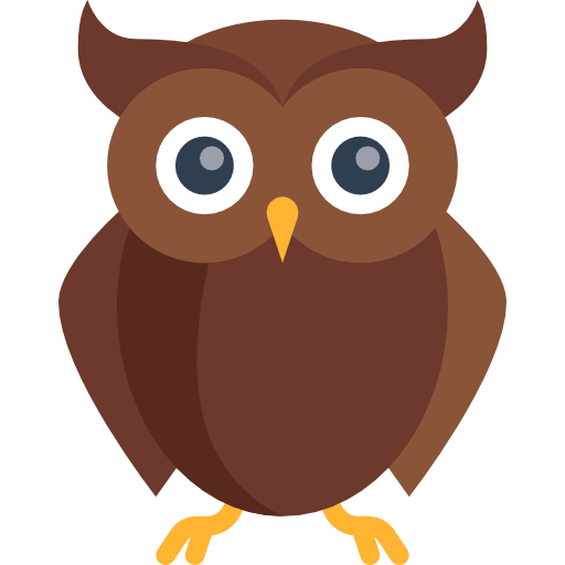 Bird, Hunter, Owl, Animals, Wisdom Icon