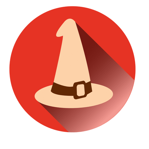 Witch Hat Round Icon