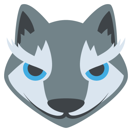 Wolf Face Emoji Vector Icon Free Download Vector Logos Art