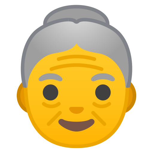 Old Woman Icon Noto Emoji People Faces Iconset Google