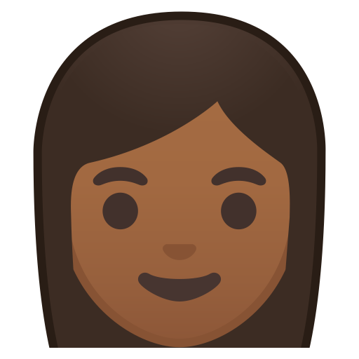 Woman Medium Dark Skin Tone Icon Noto Emoji People Faces Iconset
