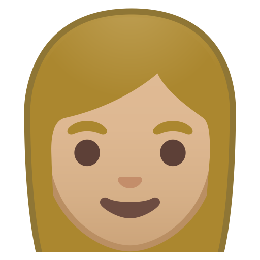 Woman Medium Light Skin Tone Icon Noto Emoji People Faces