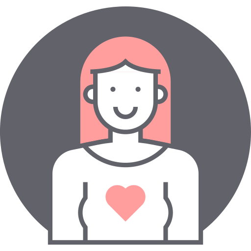 Avatar, Fashion, Female, Girl, Heart, Love, Woman Icon Free