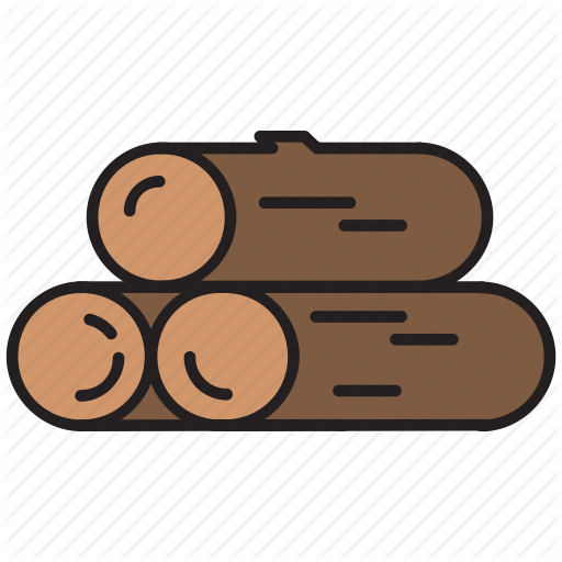 Camping, Log, Nature, Resource, Trunk, Wood Icon