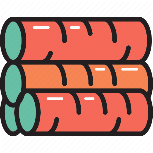 Camping, Firewood, Log, Wood Icon