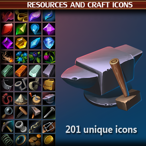 Resources And Craft Icon Pack