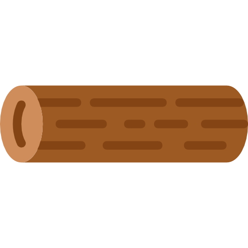 Log, Wooden, Wood, Nature Icon