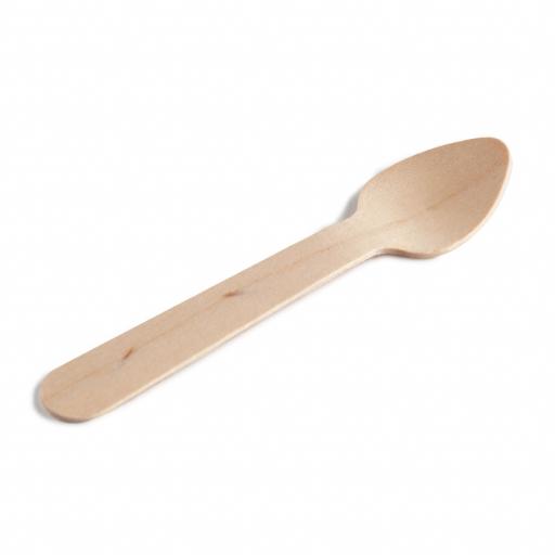 Wooden Teaspoons Biodegradable Disposable High Quality Single