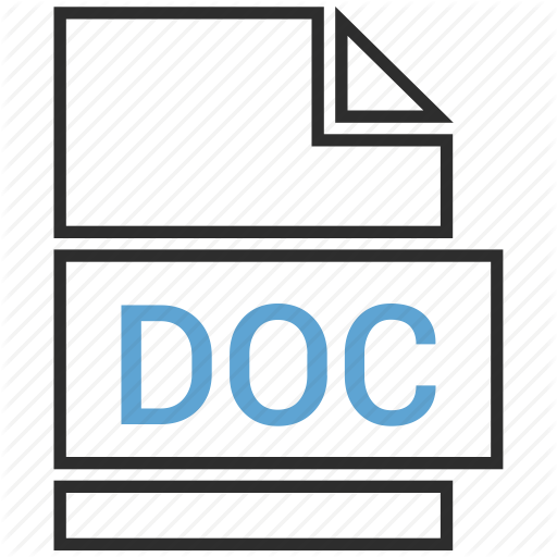 Doc, Microsoft Word Document Icon