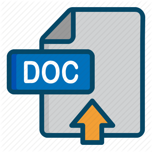 Doc, Document, File, Upload, Word Icon