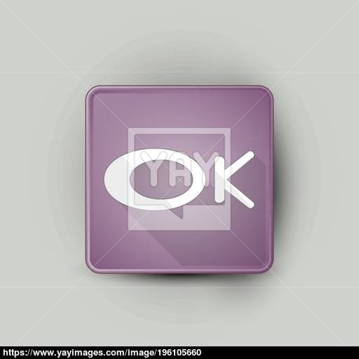 Ok Word Icon Vector