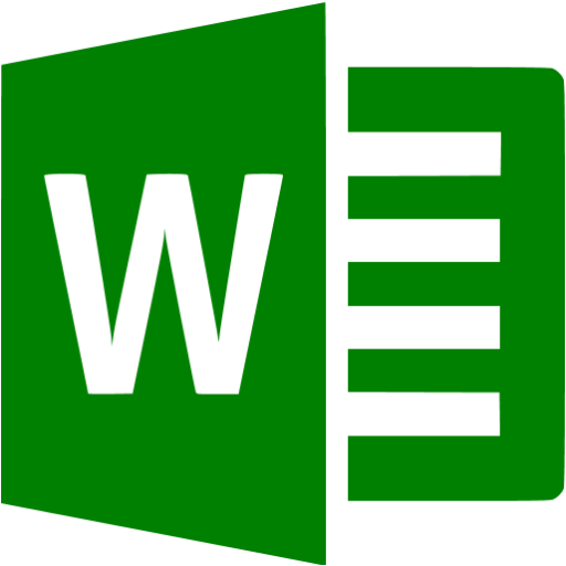 Green Microsoft Word Icon