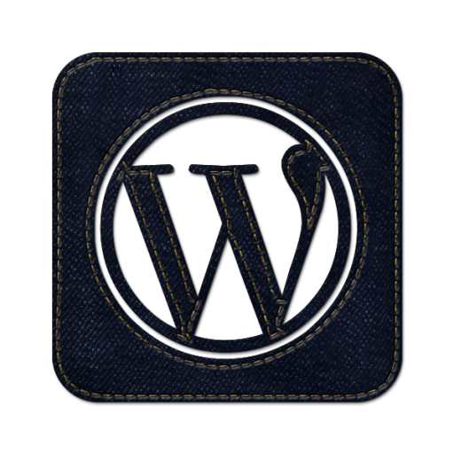 Wordpress Square Icon Blue Jeans Social Media Iconset