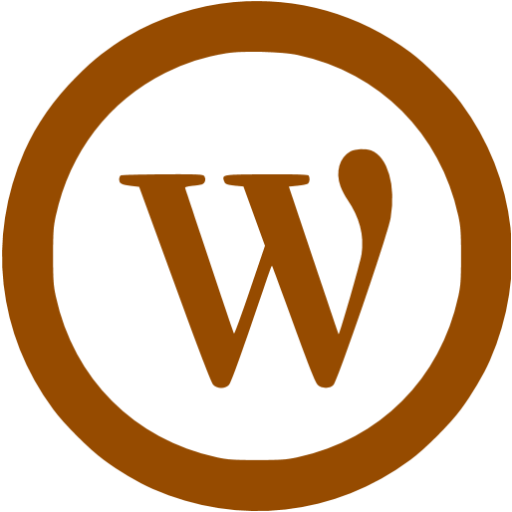 Brown Wordpress Icon