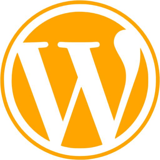 Orange Wordpress Icon