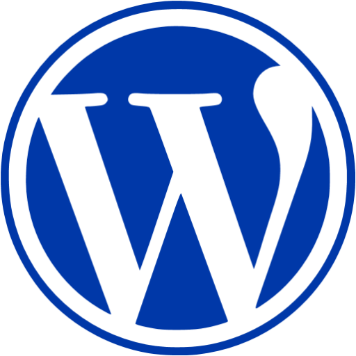 Royal Azure Blue Wordpress Icon