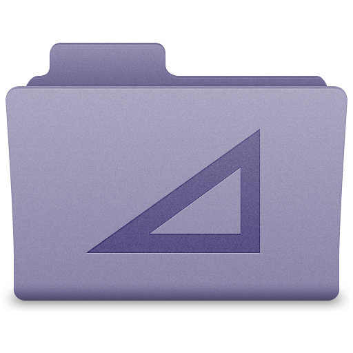 Purple Work Folder Icon