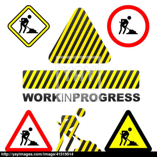 Vector Illustration Of Isolated Work In Progress Icon Vector