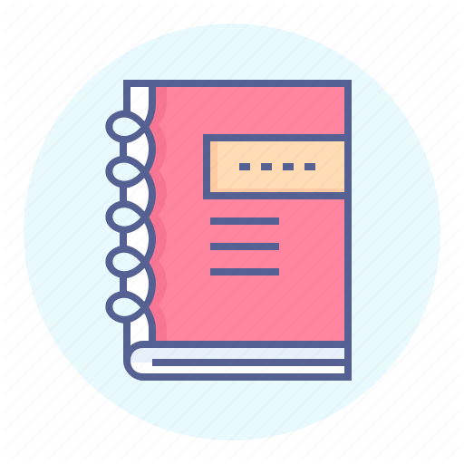 Diary, Journal, Notepad, Workbook Icon
