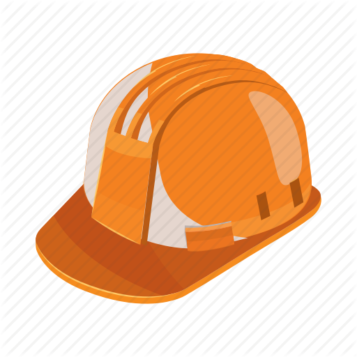 Cartoon, Construction, Hat, Helmet, Industrial, Work, Worker Icon