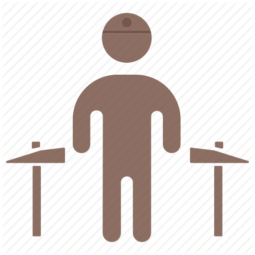 Man, Miner, Pick, Working Icon