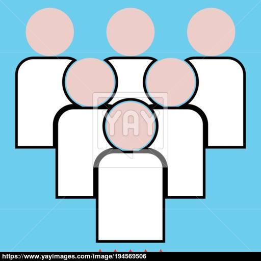 Working Together Team Concept Icon Illustration Color Fill Style