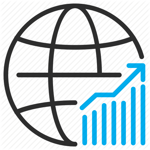 Finance, Globe, Graph, Money, Trade, World Icon