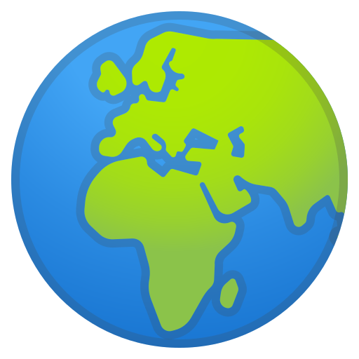 Globe, Showing, Europe, Africa Icon Free Of Noto Emoji Travel