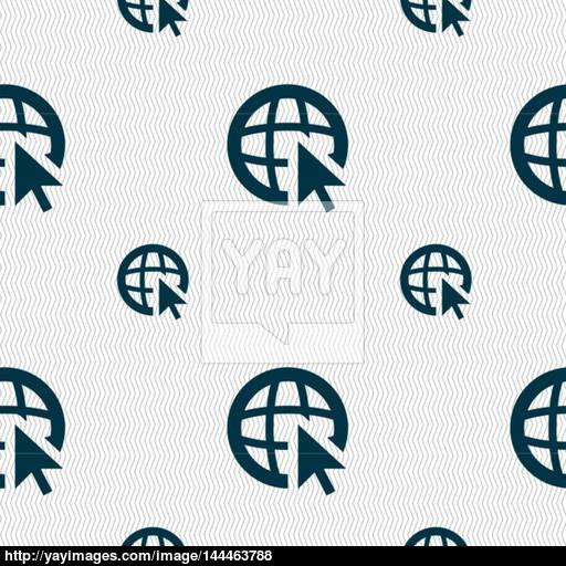 Internet Sign Icon World Wide Web Symbol Cursor Pointer