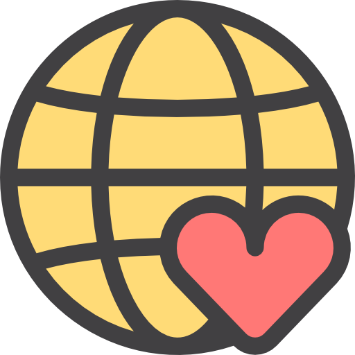 Donation, Worldwide, Earth Grid, Heart, Solidarity, Internet