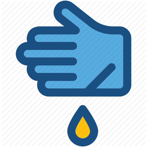 Bleeding, Blood Drop, Hand, Hand Injury, Wound Icon